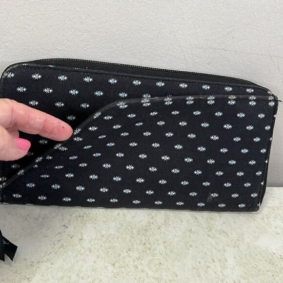 Vera Bradley Alpine Black Travel Wallet Organizer - Picture 2 of 7